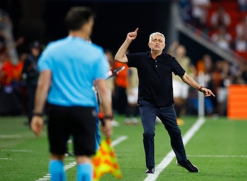 Mourinho durante la final de