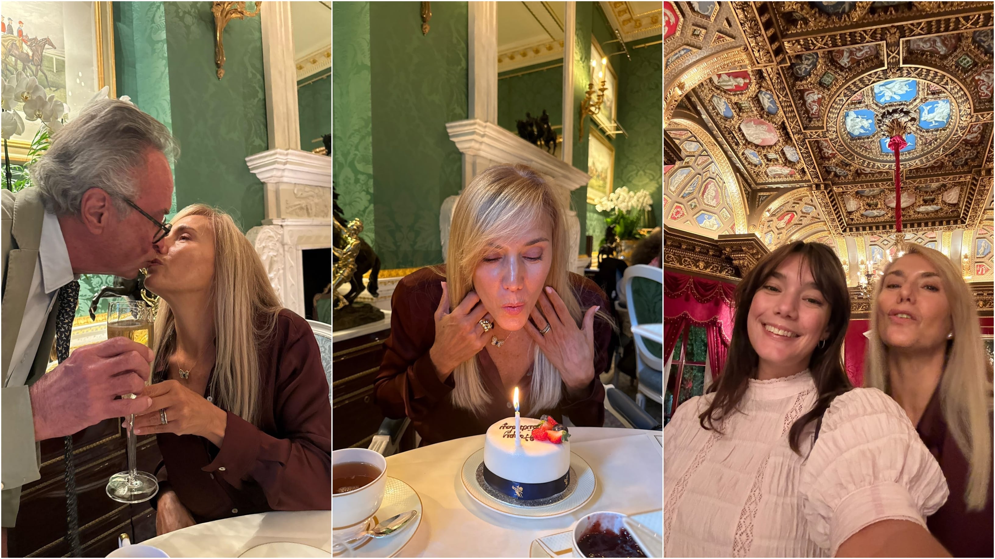 Marina Borensztein festejó sus 60 años en Londres con Oscar Martínez y su hija: “Me siento más plena que a los 40”