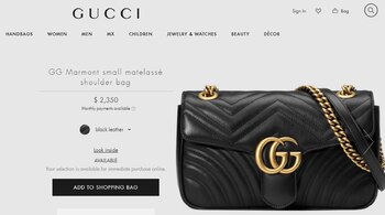 (Foto: Sitio web Gucci)
