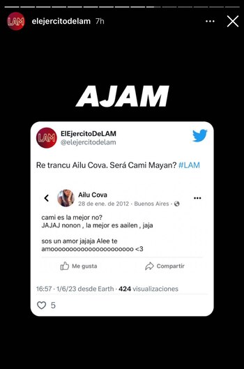 Las publicaciones de Ailén en