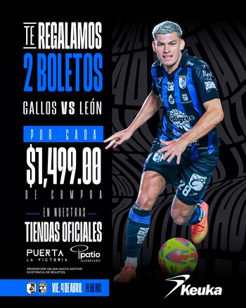 Esta es la promoción del Querétaro para el partido ante el Club León de esta noche - crédito @Club_Queretaro / X