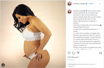 El posteo de Mariela Montero