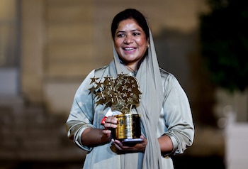 Sister Zeph en el "Paris Peace Forum" (REUTERS/Gonzalo Fuentes)