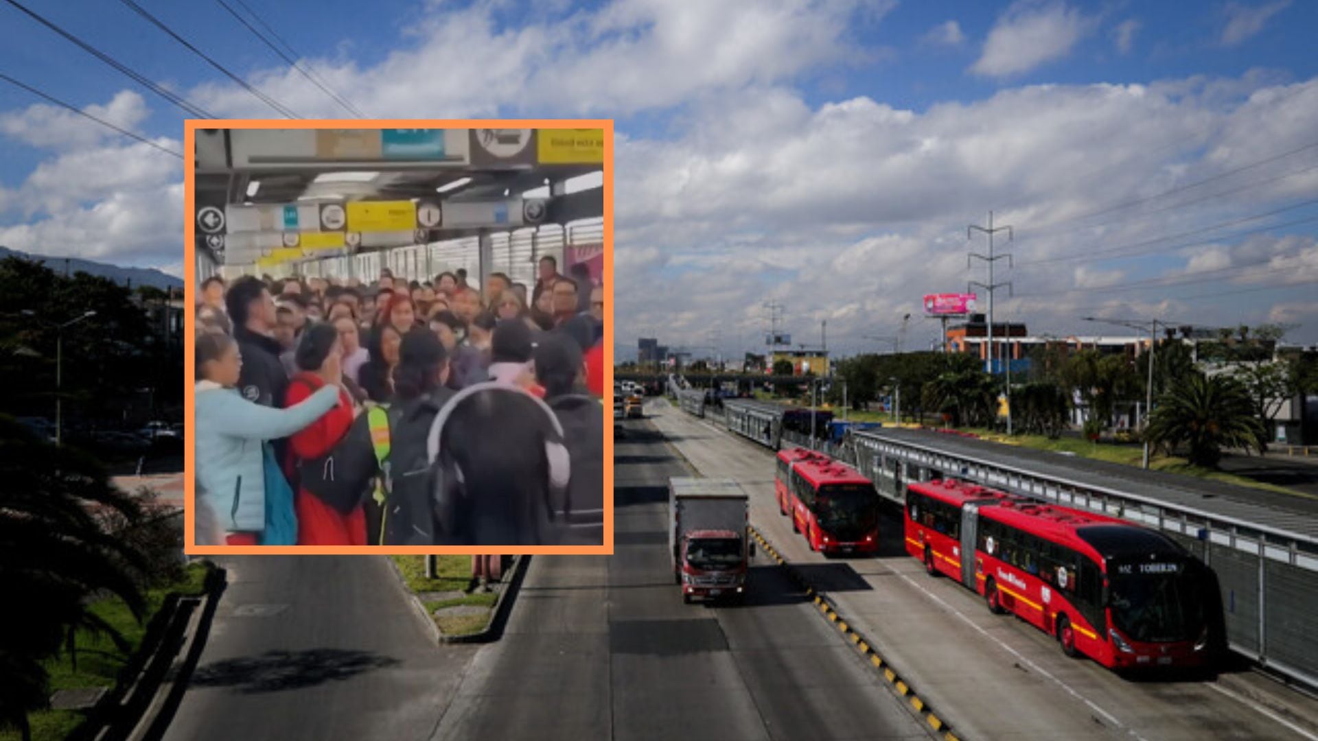 La violencia, la evasión y las agresiones contra vigilantes de Transmilenio quedaron expuestas en Bogotá tras una pelea en la estación Calle 76 - crédito Colprensa/Captura video