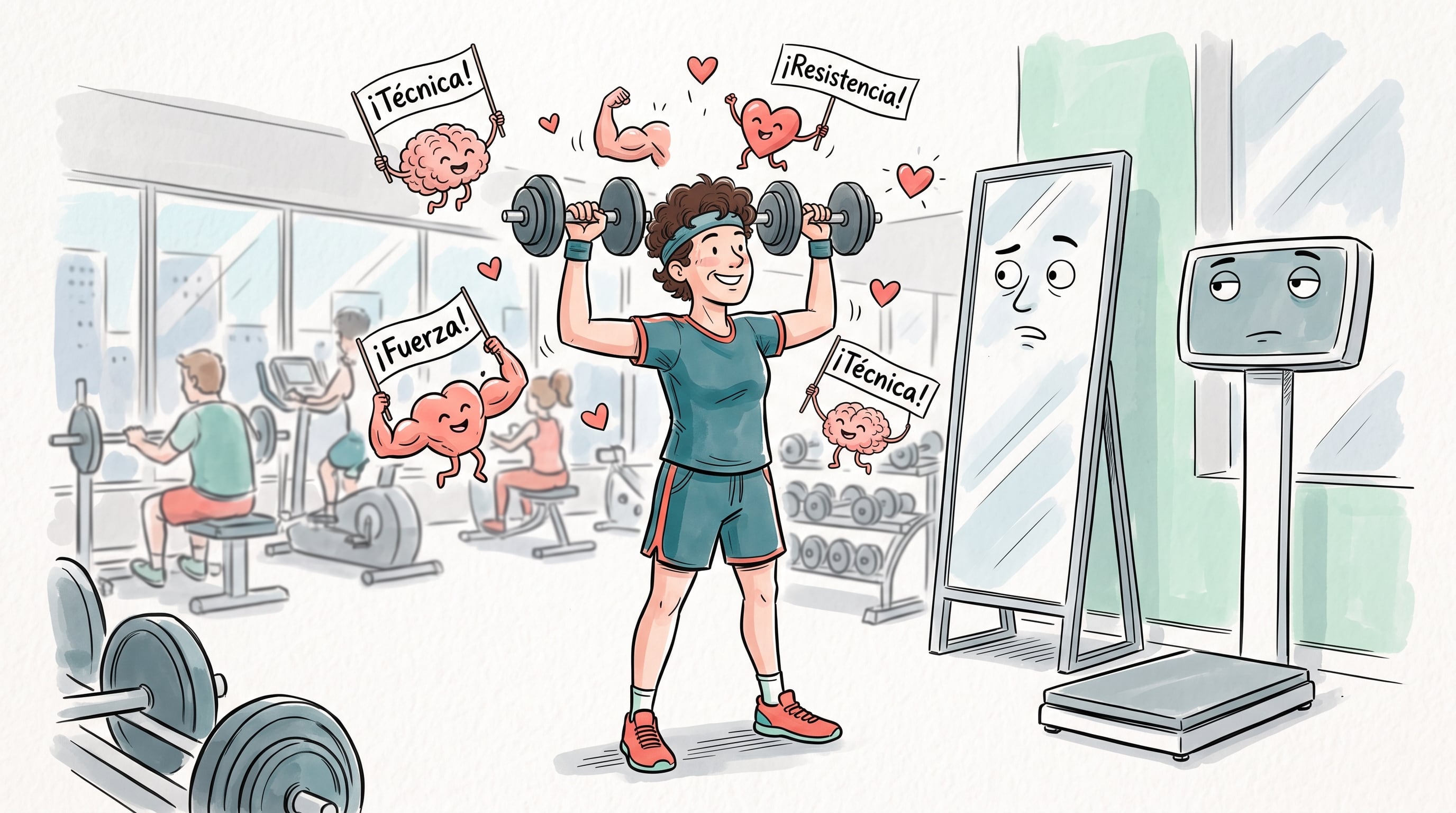 Las primeras mejoras de una rutina de gimnasio suelen reflejarse en la fuerza y la resistencia antes que en el aspecto físico (Imagen Ilustrativa Infobae)