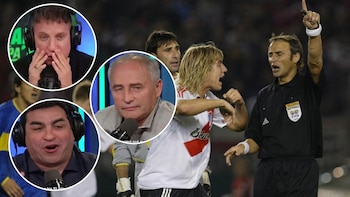 La desopilante reacción de Baldassi luego de que el Turco Husaín y Maxi López le reclamaran un penal en un histórico Superclásico