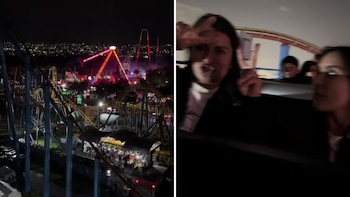 Montaña rusa de Six Flags México presenta otra detención inesperada: pasajeros quedan suspendidos a varios metros del suelo