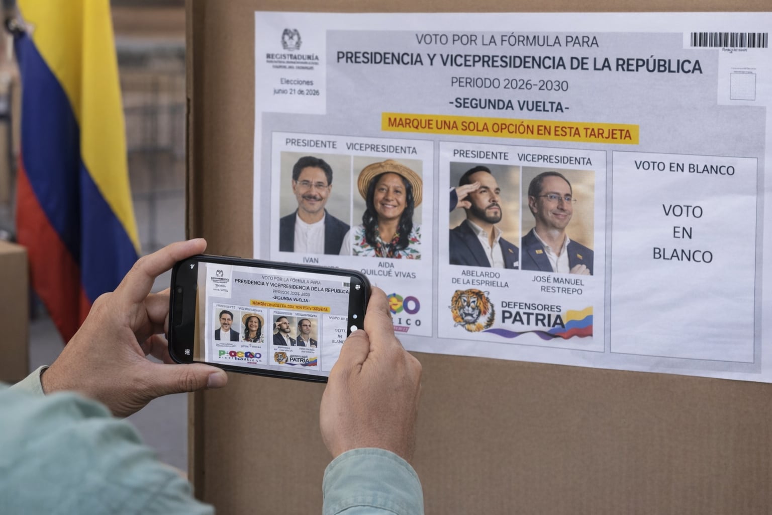 La segunda vuelta de las elecciones presidenciales se desarrollarán el 21 de junio y hay 41 millones de colombianos habilitados para ejercer su derecho al voto - crédito Imagen Ilustrativa Infobae