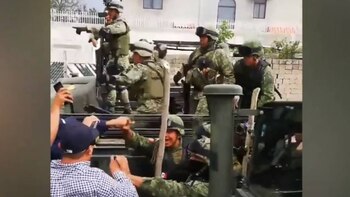 Los militares lanzaron tiros al