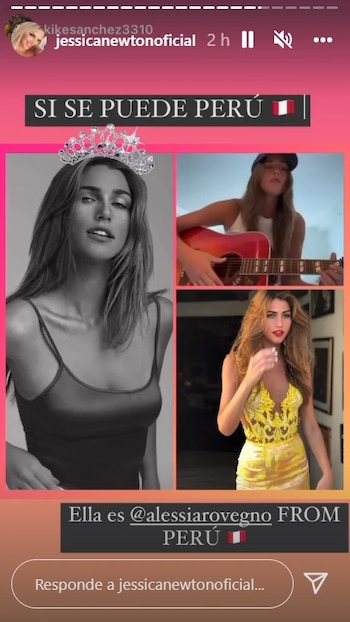 Jessica Newton aviva los rumores.