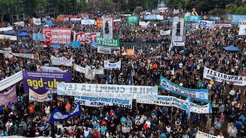 5° Marcha Federal Universitaria - Congreso - Drone - incidentes