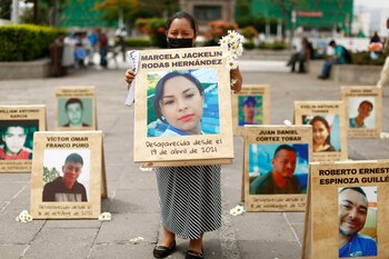 Varias fotografías de personas desaparecidas