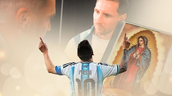 Messi recibe imagen de la Virgen de Guadalupe de un famoso actor de Televisa