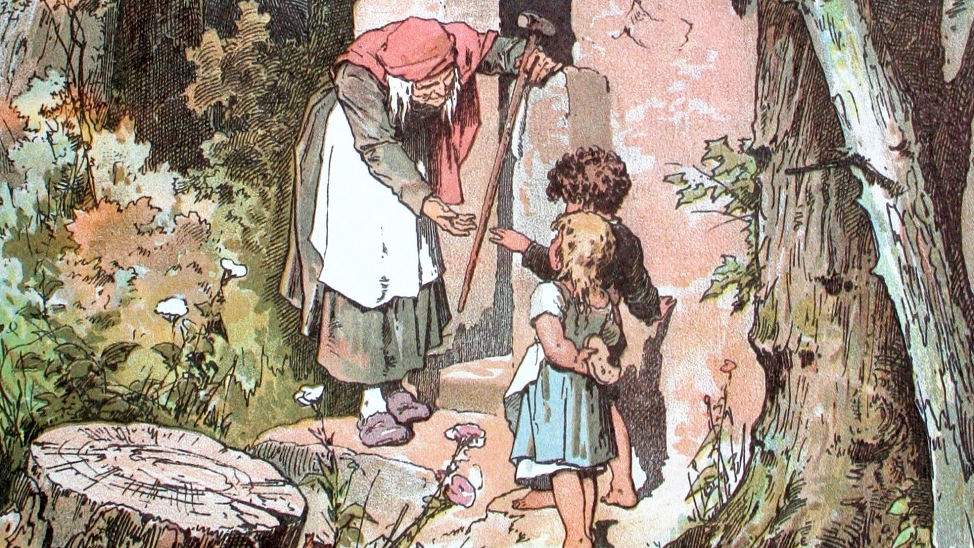 “Hansel y Gretel” (detalle), una ilustración del artista alemán Alexander Zick hacia el año 1900