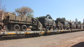 Vehículos del Ejército Argentino fueron