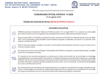 Comunicado del ENFEN.