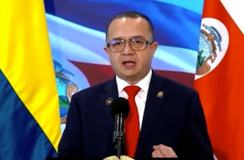 El ministro de Seguridad Pública, Gerald Campos, informó que Costa Rica ha decomisado más de 20 toneladas de droga durante los primeros meses del actual Gobierno. Crédito: Captura Presidencia de la República
