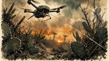 Drones de fibra óptica: la tecnología de la guerra de Ucrania y Rusia que llegó a los cárteles mexicanos