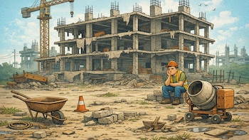 La construcción lleva 15 meses de estancamiento y la demanda de insumos cayó 22% en los últimos dos años