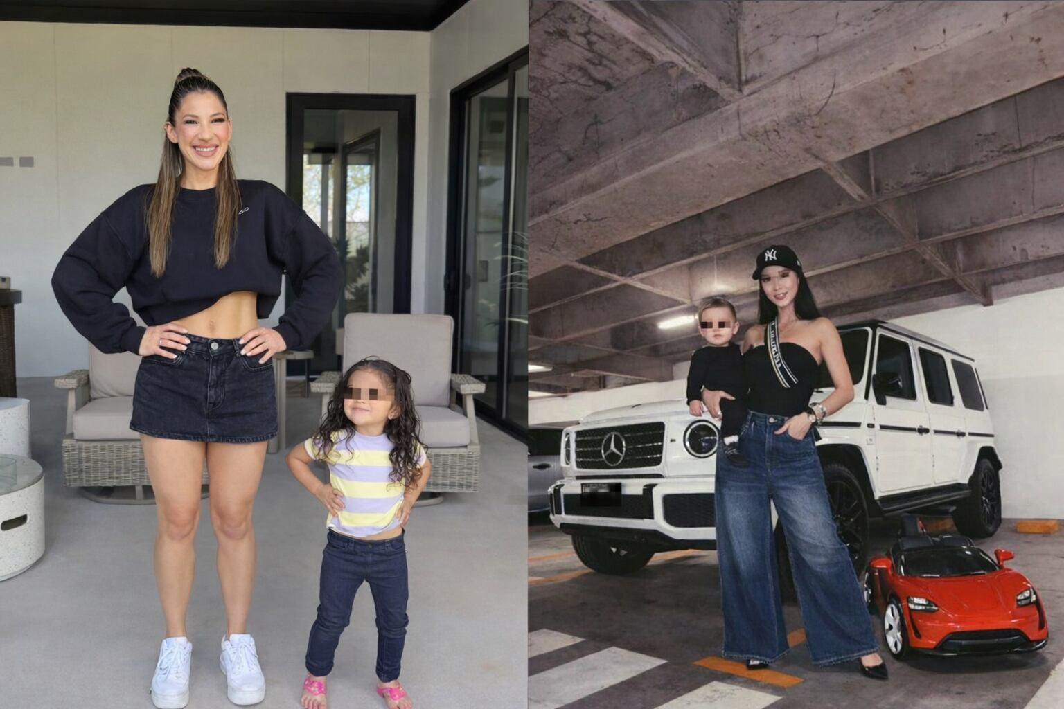 Entre quienes permanecen en competencia, destacan Aída Victoria Merlano y Ellie (Eli) Esparza, ambas reconocidas no solo por su trayectoria, sino por haber dejado a sus hijos para participar en el reality. (Imagende referencia Infobae/captura de pantalla Instagram @eliesparzaa @aidavictoriam)