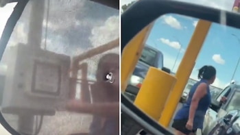 Mujer mexicana pierde su visa y termina arrestada tras rayar un auto en la fila para cruzar a EU
