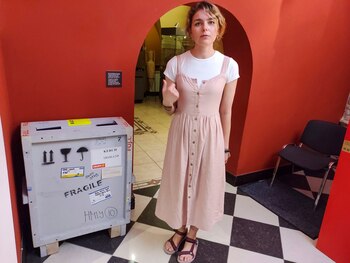 La responsable de la exposición