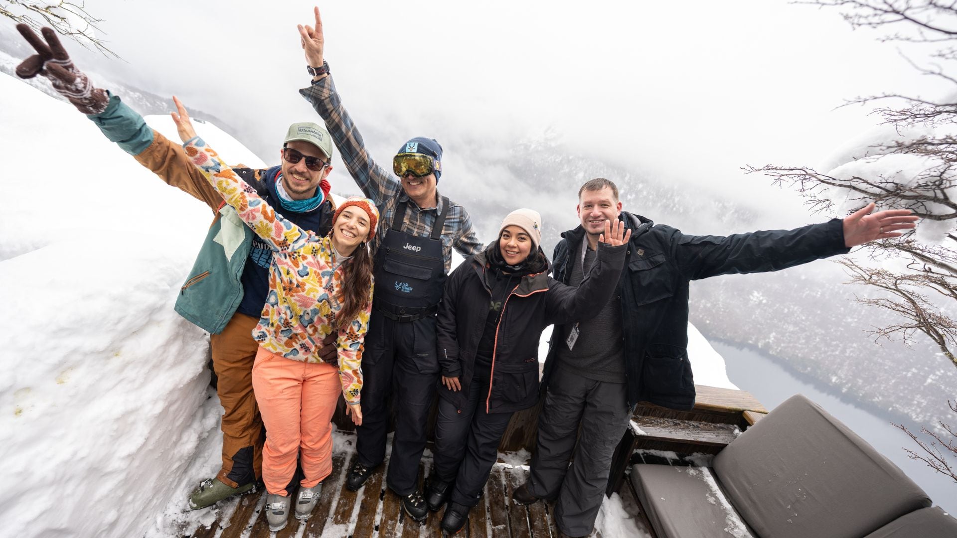 Los participantes disfrutaron de las vistas de la Cordillera de los Andes a 1.500 metros de altura (Jeep)