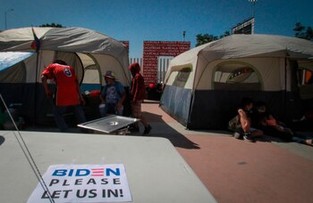 Varios migrantes se instalaron en