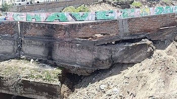 La estructura cedió tras 15