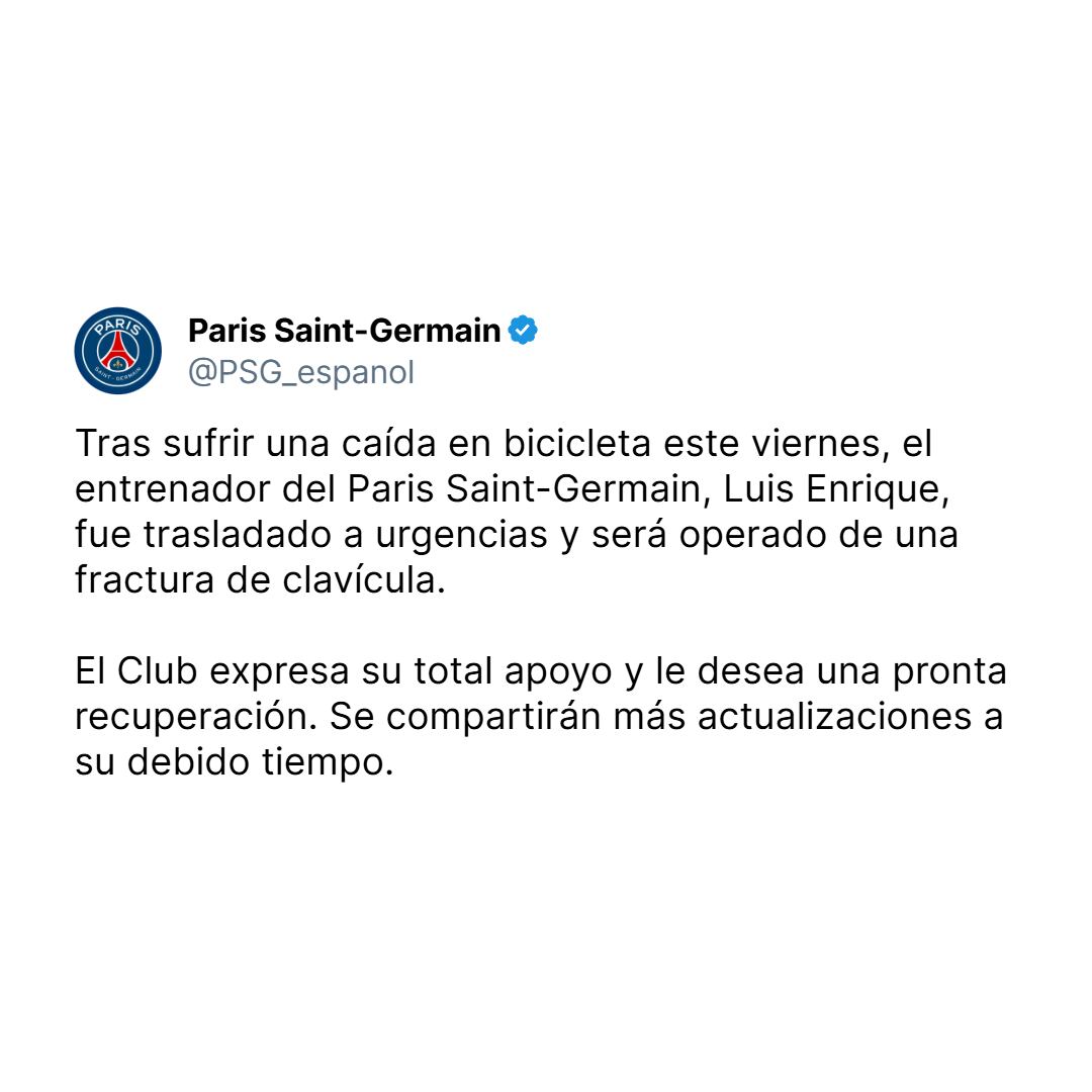 El comunicado del PSG
