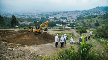 Labores de búsqueda en La Escombrera, en Medellín - crédito JEP