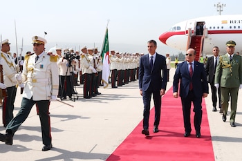 Pedro Sánchez, presidente del Gobierno, en su reciente visita en julio a Argelia
