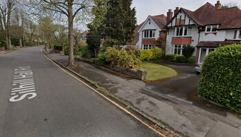 Calle en Solihull, donde fue