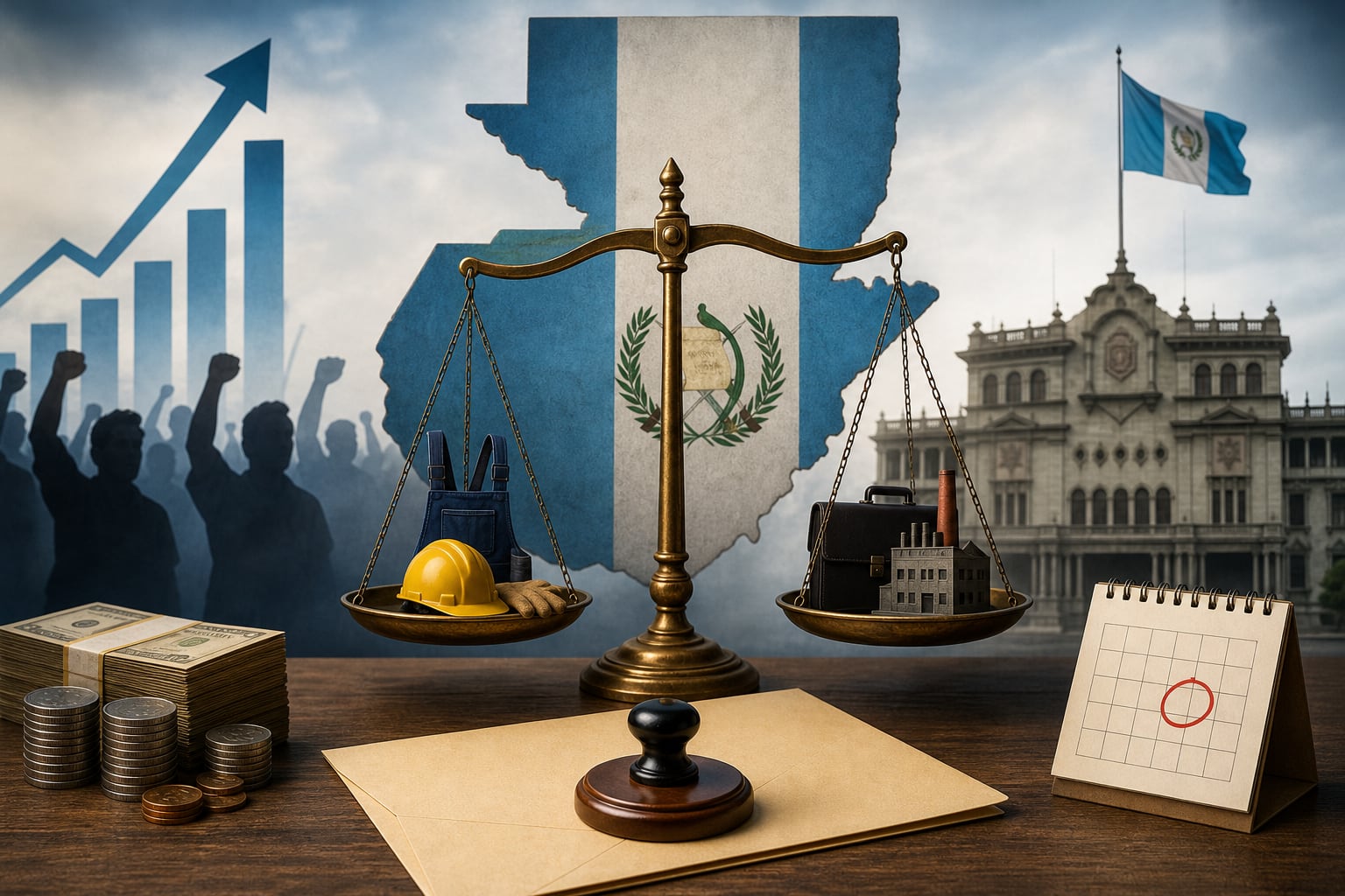 La comisión salarial de Guatemala cierra sin consenso la negociación sobre el salario mínimo de 2027