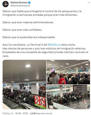 Denise Dresser se quejó en