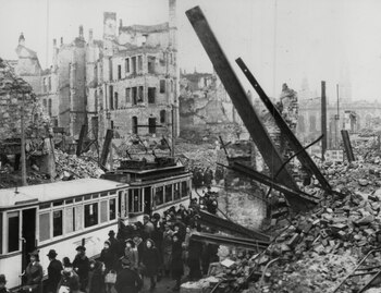 Dresde quedó destruida, se convirtió