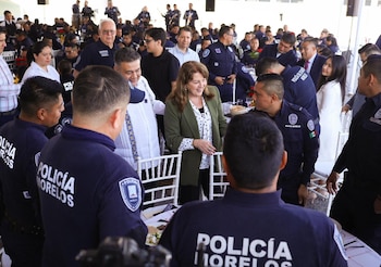 Durante la conmemoración del Día