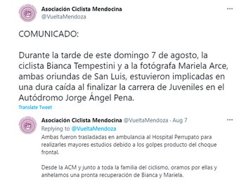 Primer comunicado de la Asociación