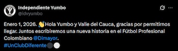 Independiente Yumbo abrió redes sociales