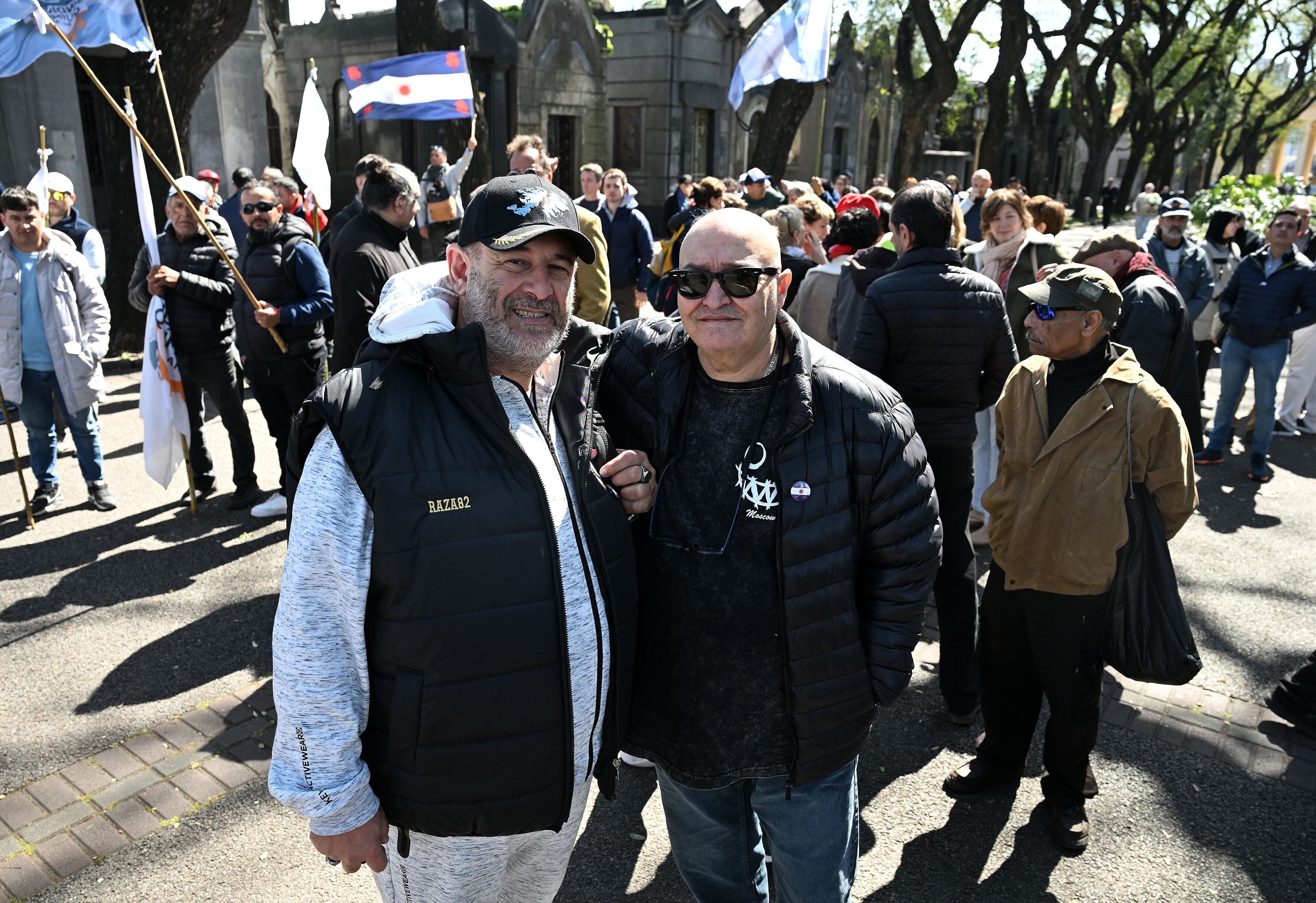 Cúneo junto a Larry de Clay. El reconocido comediante integra la lista para ocupar una banca en el Congreso