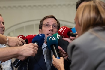 05/10/2026 El alcalde de Madrid, José Luis Martínez Almeida, participa en un desayuno informativo de Fórum Europa, en el Hotel Palace, a 5 de octubre de 2026, en Madrid (España).
POLITICA
Ananda Manjón - Europa Press