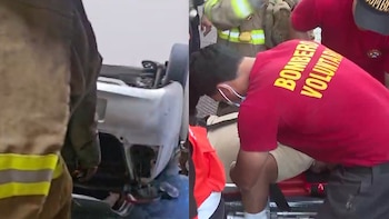 Auto cae dos pisos en hotel de Miraflores y deja un herido: vehículo bajaba a sótano por montacarga en avenida Larco