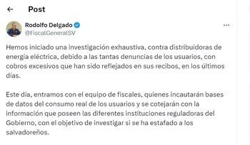 Además, el fiscal Delgado señaló