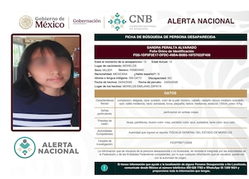 Tras 12 horas de búsqueda fue localizada. Crédito: CNB