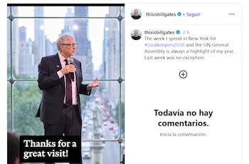 Bill Gates - Asamblea General de la ONU - IA - tecnología - 30 de septiembre