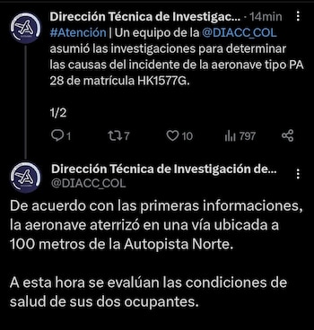 Tuit de la Aerocivil