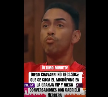 Polémica en La Granja VIP: Diego Chávarri y Gabriela Herrera rechazan vínculo sentimental. CFaptura: La Granja VIP.