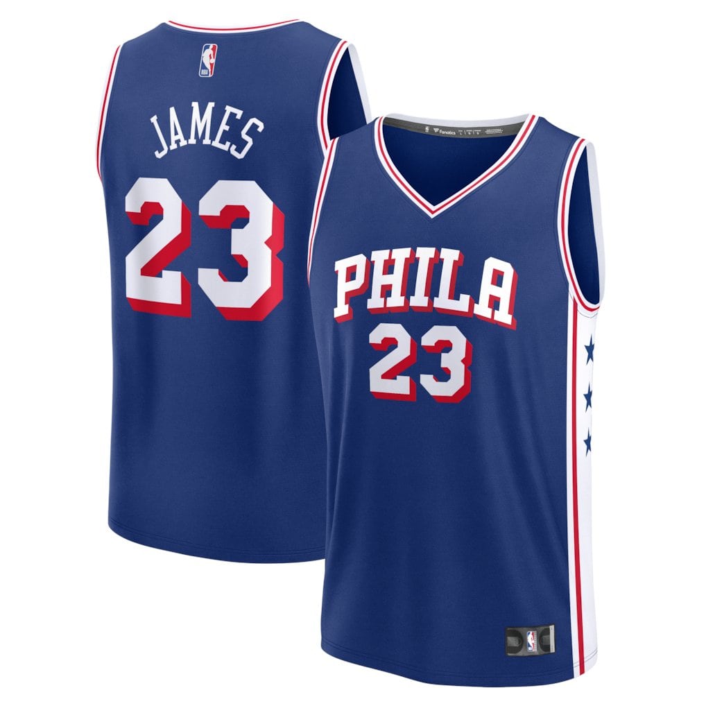 LeBron James batió con los Philadelphia 76ers el récord histórico de ventas de Fanatics para un jugador que cambia de equipo en las primeras 48 horas (@BetUS_NBA)