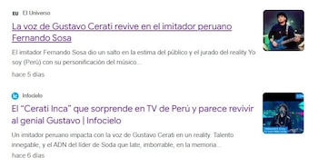 Artículos de prensa internacional, incluyendo