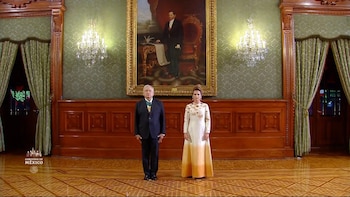 Destacaron los detalles bordados de